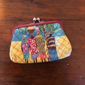 ICON Los Angeles Painted Leather Coin Purse